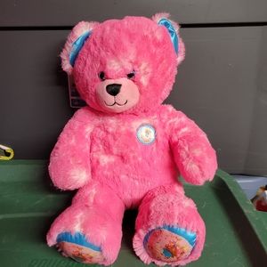 Build A Bear Pink Candy sprinkle Donut Bear